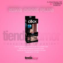 CONSOLADOR SUAVE COMO PIEL REAL 17CM KING COCK PLUS